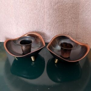 Coppercraft MCM Candle Holders